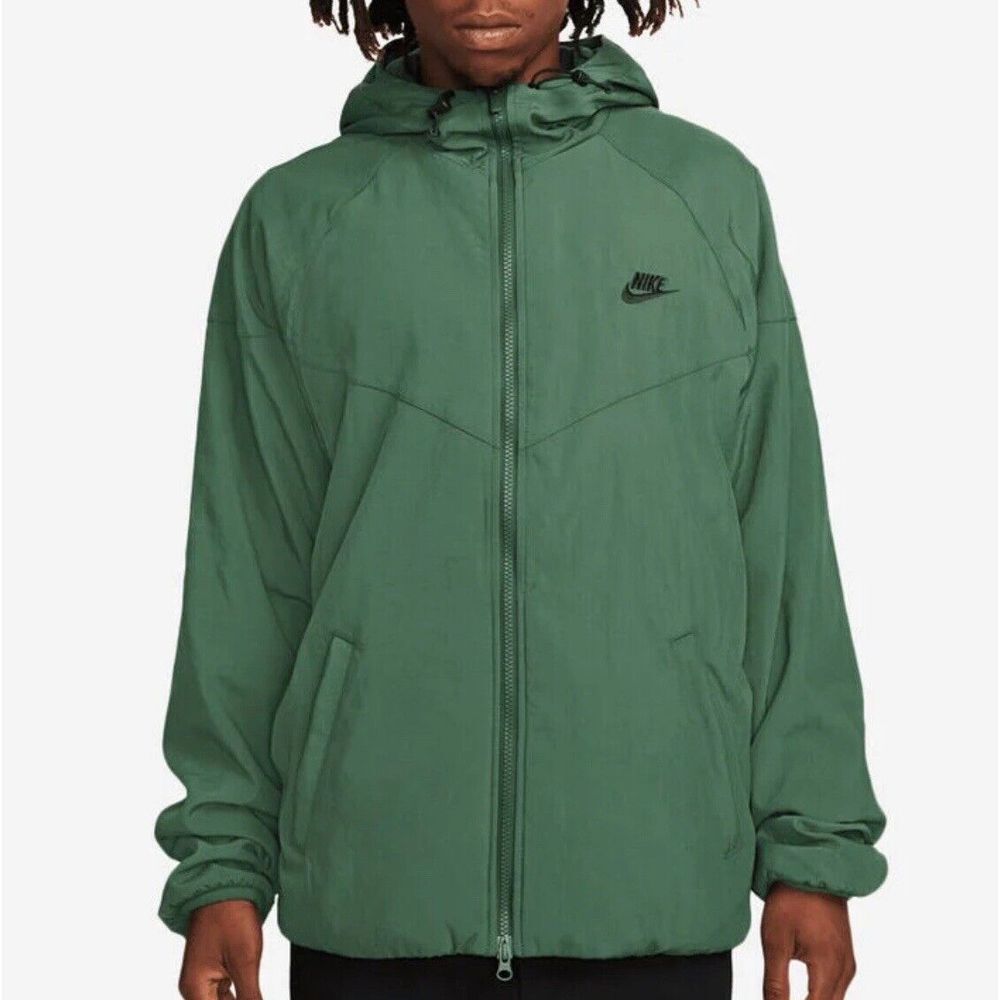✅Nike Sportswear Windrunner Winter Hooded Jacket Green  SZ XL Men's FB8618-323